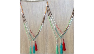 fashion necklace women accessories tassels mix beads wholesale price